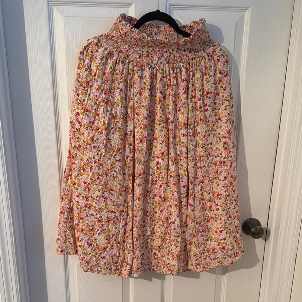 Floral Smocked Skirt